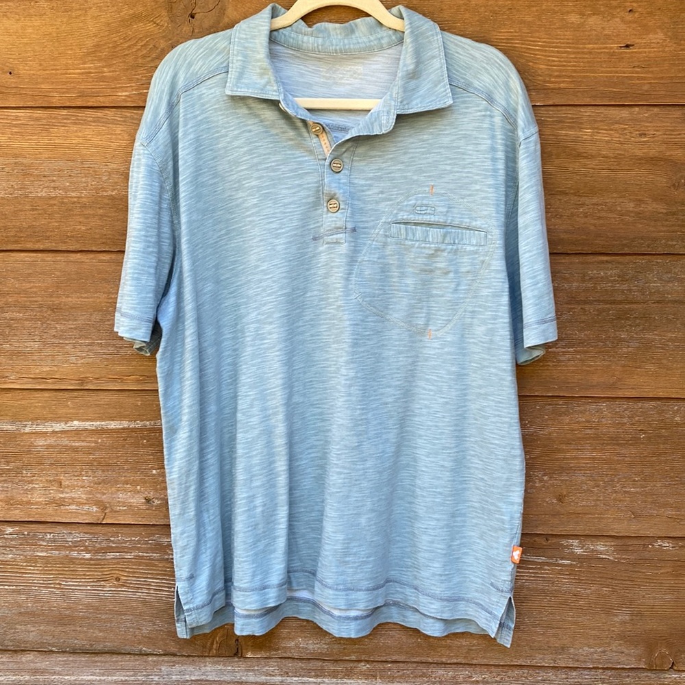 Crocs Light Blue Cotton Polo Shirt